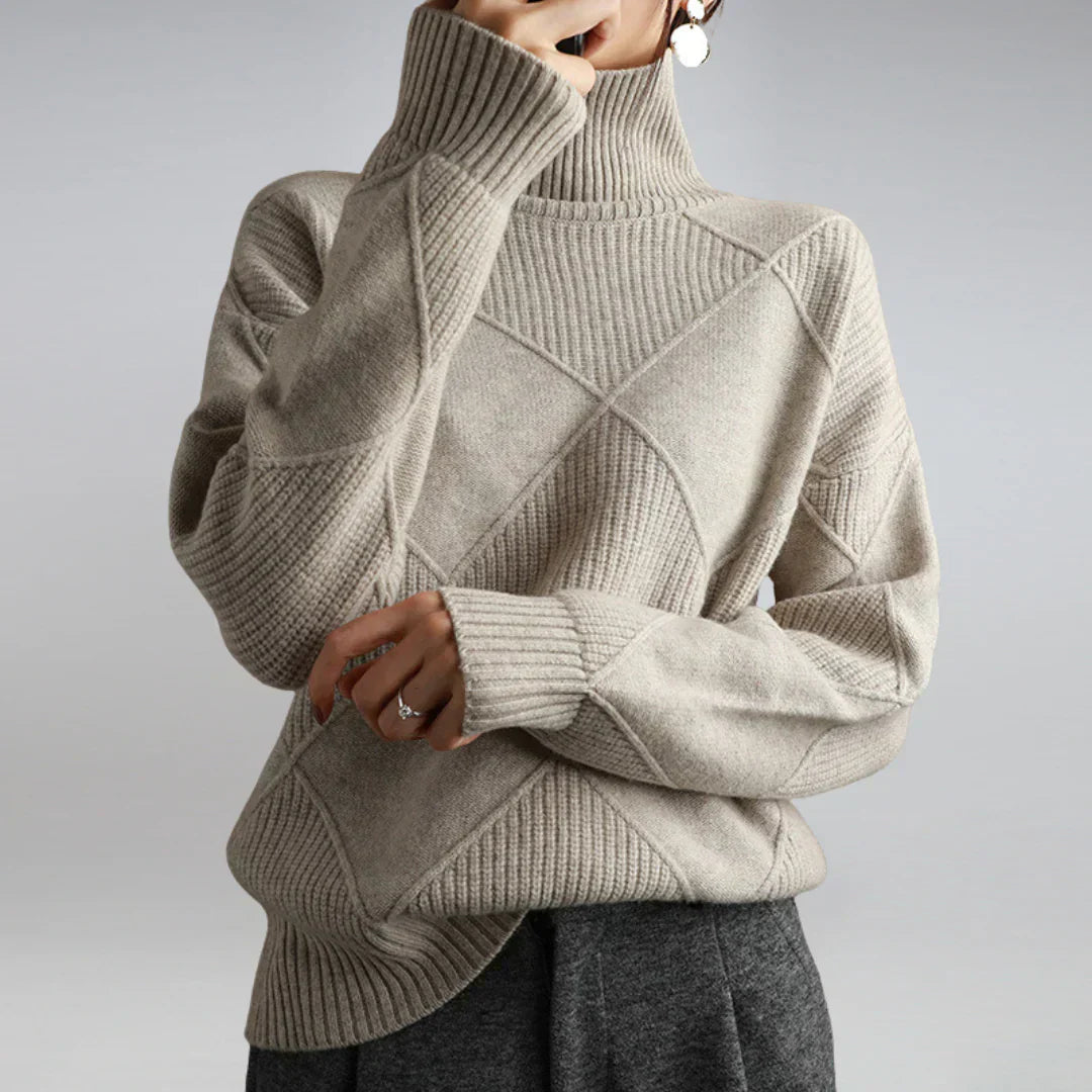 Monique Women's Cashmere Turtleneck Sweater