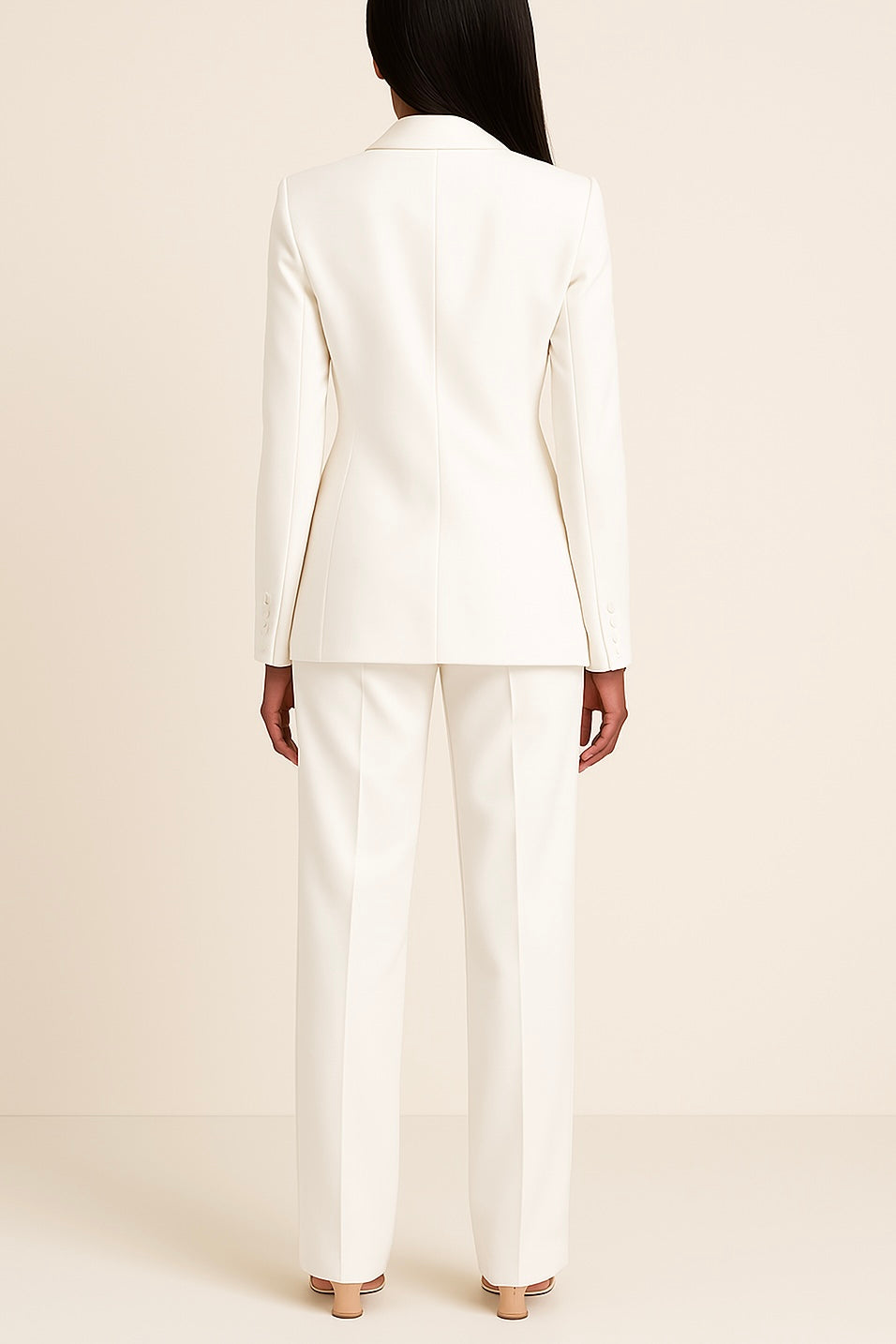 Olivia Women's Ensemble – Sophisticated Satin Pantsuit with a Cozy Fit & Modern Style