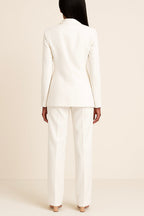 Olivia Women's Ensemble – Sophisticated Satin Pantsuit with a Cozy Fit & Modern Style