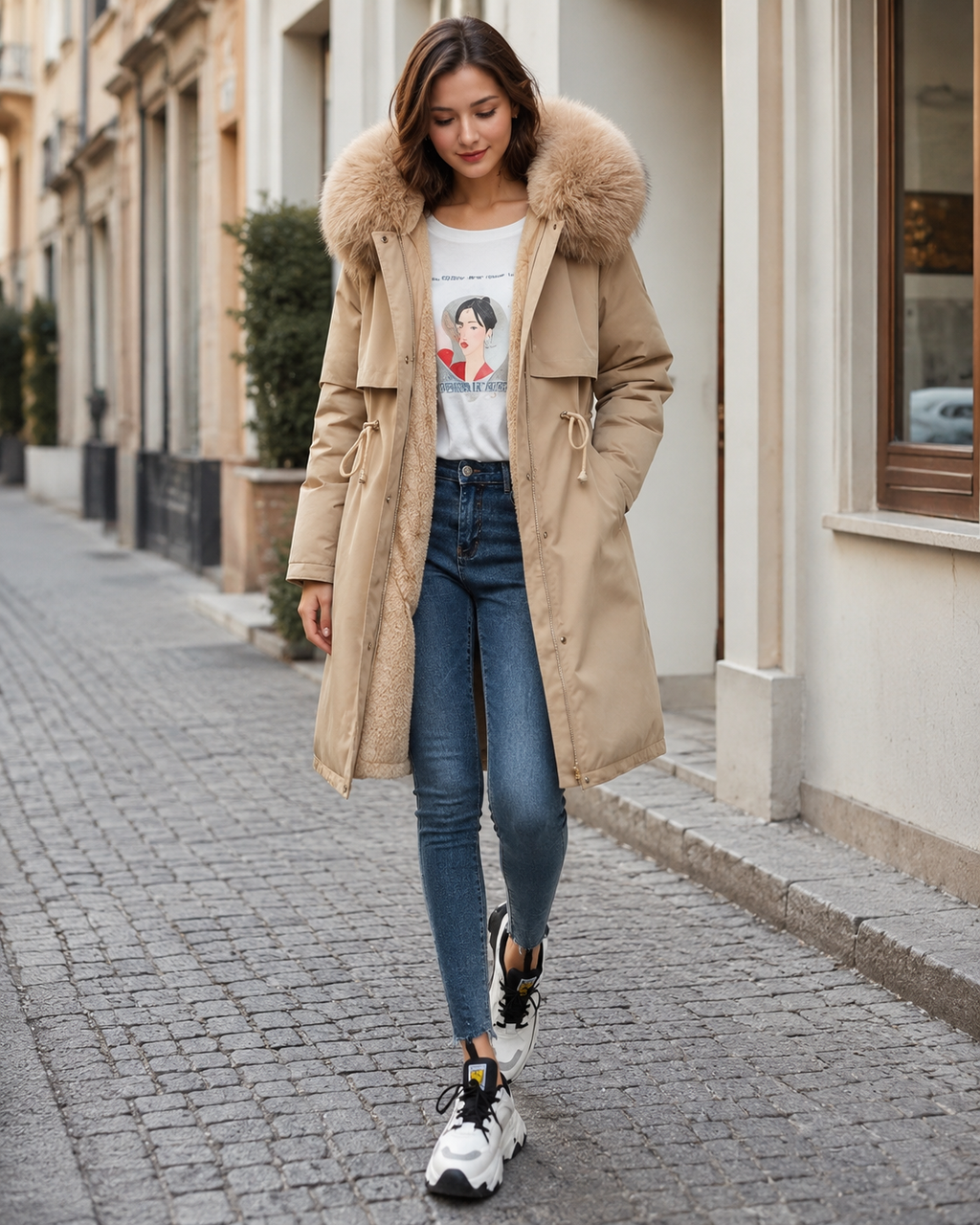 Evette Women’s Winter Coat – Warm Hooded Puffer Jacket with Comfortable Fit