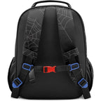 Elara Kids 12L Spiderweb School Backpack with Padded Straps and Dual Bottle Pockets