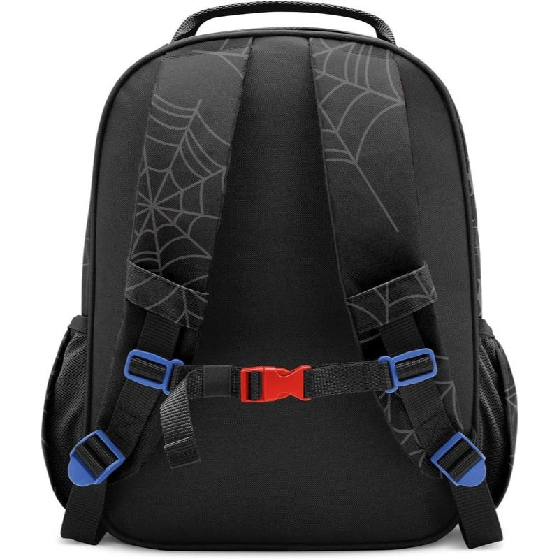 Elara Kids 12L Spiderweb School Backpack with Padded Straps and Dual Bottle Pockets