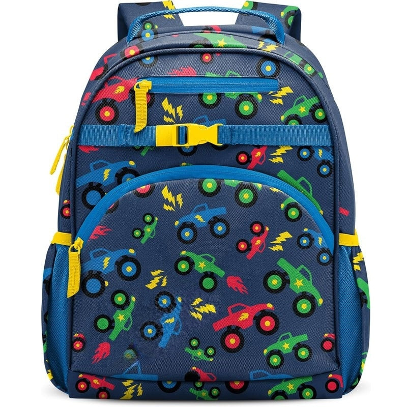 Elara Kids 12L Spiderweb School Backpack with Padded Straps and Dual Bottle Pockets