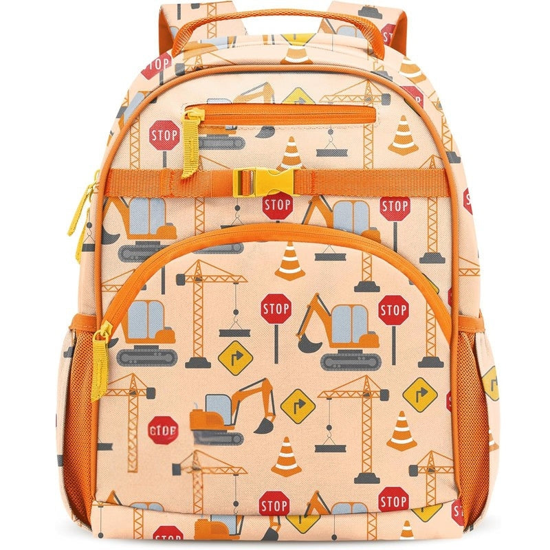 Elara Kids 12L Spiderweb School Backpack with Padded Straps and Dual Bottle Pockets