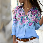 Alessia Women's Printed Blouse – Lightweight Relaxed Blouse with Soft Fabric