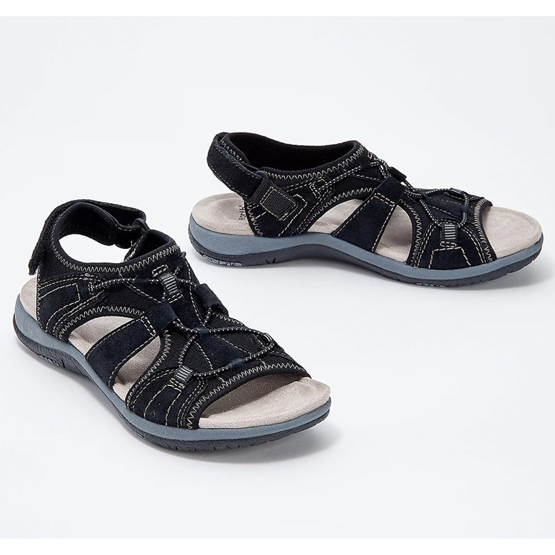 Tanya Women’s Walking Sandals – Ergonomic Open Toe Sandals with Adjustable Straps
