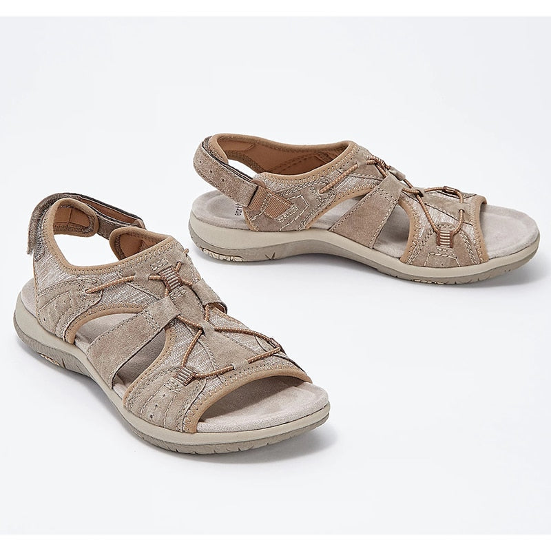 Tanya Women’s Walking Sandals – Ergonomic Open Toe Sandals with Adjustable Straps