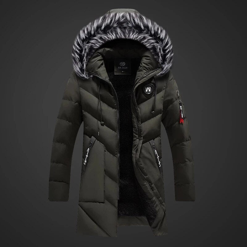 Matthew Men's Winter Coat – Cozy Insulation, Water-Repellent Fabric & Adjustable Hood