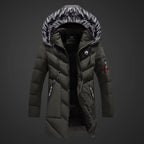 Nolan Men's Winter Parka – Insulated Water-Resistant Coat with Adjustable Hood
