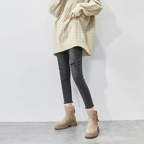 George Women's Winter Boots – Cozy Soft-Suede Boots with Cozy Lining & Non-Slip Sole