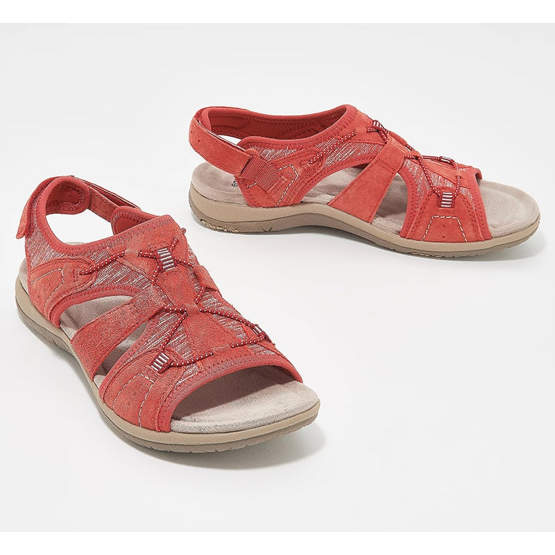 Tanya Women’s Walking Sandals – Ergonomic Open Toe Sandals with Adjustable Straps