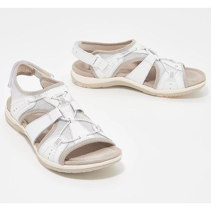 Tanya Women’s Walking Sandals – Ergonomic Open Toe Sandals with Adjustable Straps