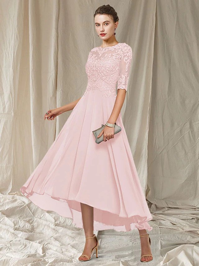 Adriana Women's Elegant Lace Evening Gown – Flattering Maxi Dress for Special Occasions