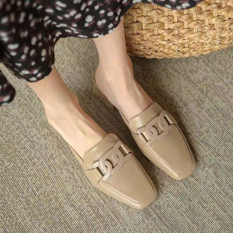 Tessa Women's Mary Jane Loafers – Leather Shoes with a Chunky Heel for All-Day Comfort
