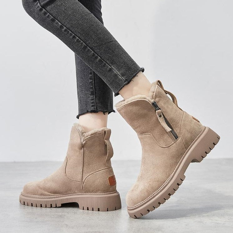 George Women's Winter Boots – Cozy Soft-Suede Boots with Cozy Lining & Non-Slip Sole