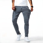 Maddox Men's Stretch Denim Cargo Pants – Modern Utility Jeans with Comfortable Slim Fit