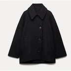 Isabella Women's Coat – Refined, Cozy Oversized Wool Coat for Winter