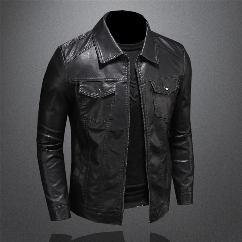 Chloe Men's Premium Leather Jacket – Timeless Style, Built to Last & Refined