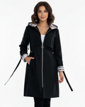 Alyssa Women’s Waterproof Coat – Windproof Hooded Jacket with Elegant Slim Fit