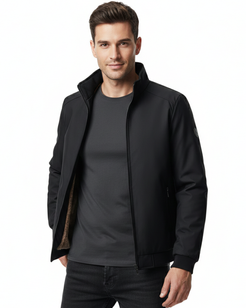 Kristoff Men's Fleece-Lined Winter Jacket – Warm, Water-Repellent & Breathable
