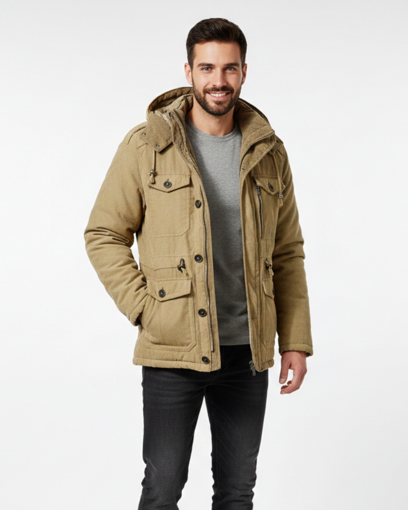 Amber Waterproof Winter Jacket – Cozy Breathable Coat with Fleece Lining & Hood
