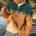 Hollis Men's Half-Zip Sweater – Retro Knit Pullover with Comfortable Fit & Timeless Autumn Style
