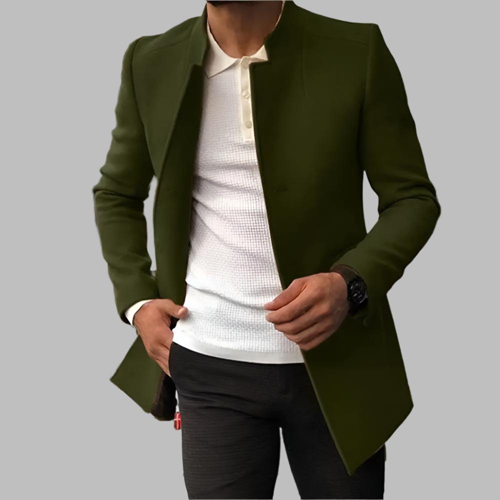 Sander Men's Wool Coat – Elegant Soft Warm Coat with Timeless Style