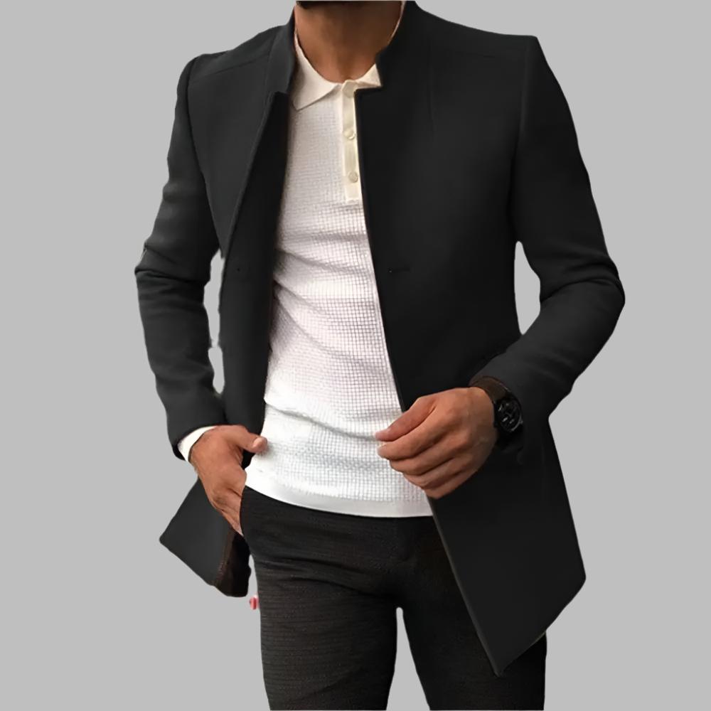 Sander Men's Wool Coat – Elegant Soft Warm Coat with Timeless Style