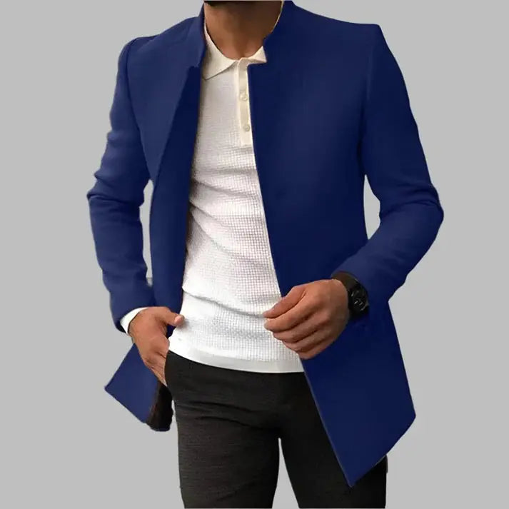 Sander Men's Wool Coat – Elegant Soft Warm Coat with Timeless Style