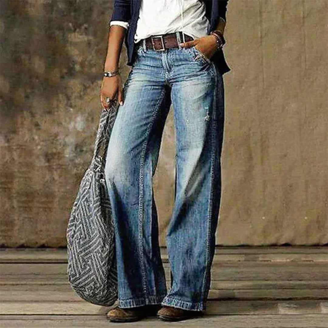 Brinley Women's Low-Rise Stretch Jeans – Vintage Denim Pants with Comfortable Slim Fit