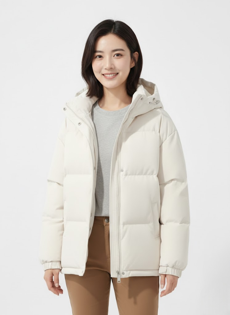 Romilly Women's Lightweight Hooded Puffer Jacket – Insulated Winter Coat with Modern Comfort & Elegant Fit