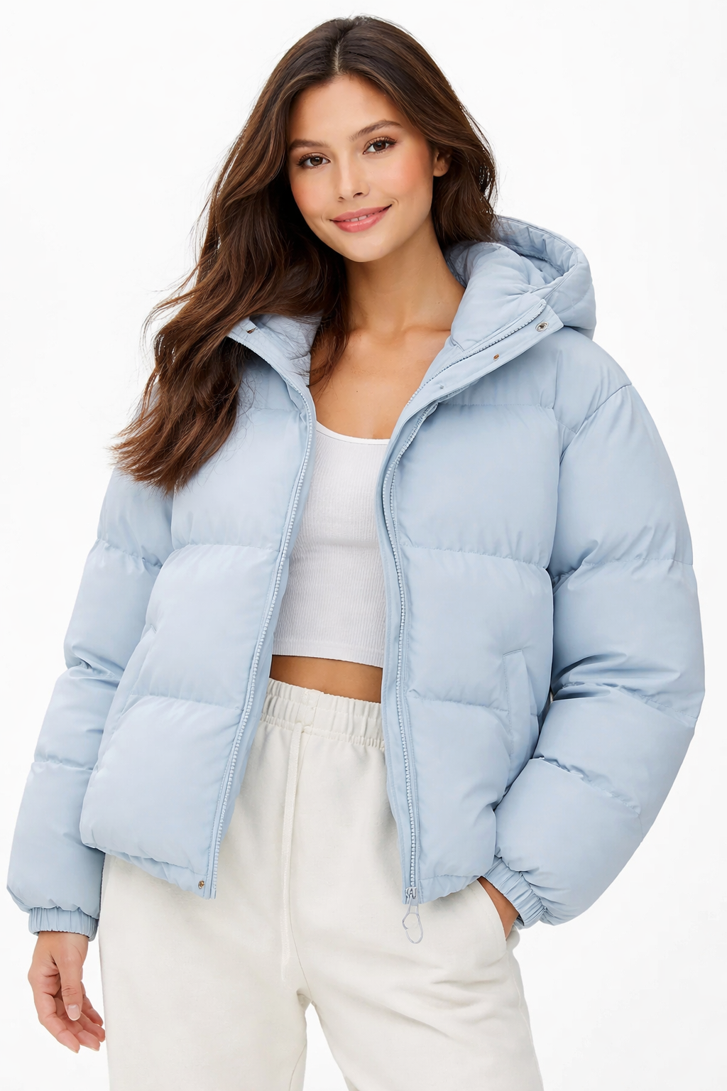 Romilly Women's Lightweight Hooded Puffer Jacket – Insulated Winter Coat with Modern Comfort & Elegant Fit