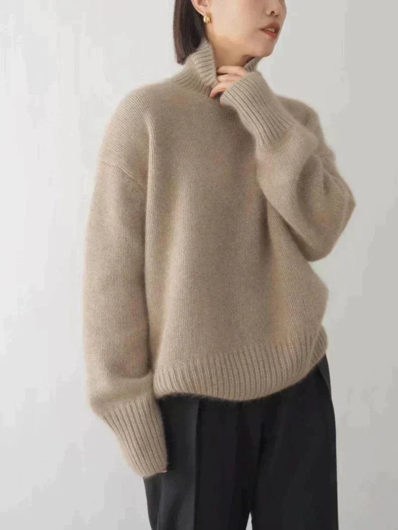Jacob Women's Sweater – Gentle Wool Turtleneck, Refined Style for a Chic Winter Look