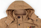 Ellie Men's Military Jacket – Waterproof Coat with Fleece Lining & Adjustable Waist