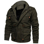 Ellie Men's Military Jacket – Waterproof Coat with Fleece Lining & Adjustable Waist