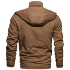Ellie Men's Military Jacket – Waterproof Coat with Fleece Lining & Adjustable Waist