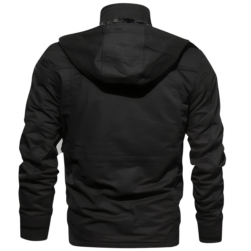 Ellie Men's Military Jacket – Waterproof Coat with Fleece Lining & Adjustable Waist