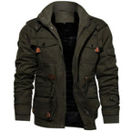Ellie Men's Military Jacket – Waterproof Coat with Fleece Lining & Adjustable Waist