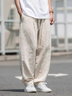 Pantalon en Lin pour Homme Liam – Pantalon Estival Ample avec Confort Respirant & Design Durable