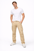 Florian Men's Cargo Pants – Straight-Fit Cotton Workwear Pants with Utility Pockets