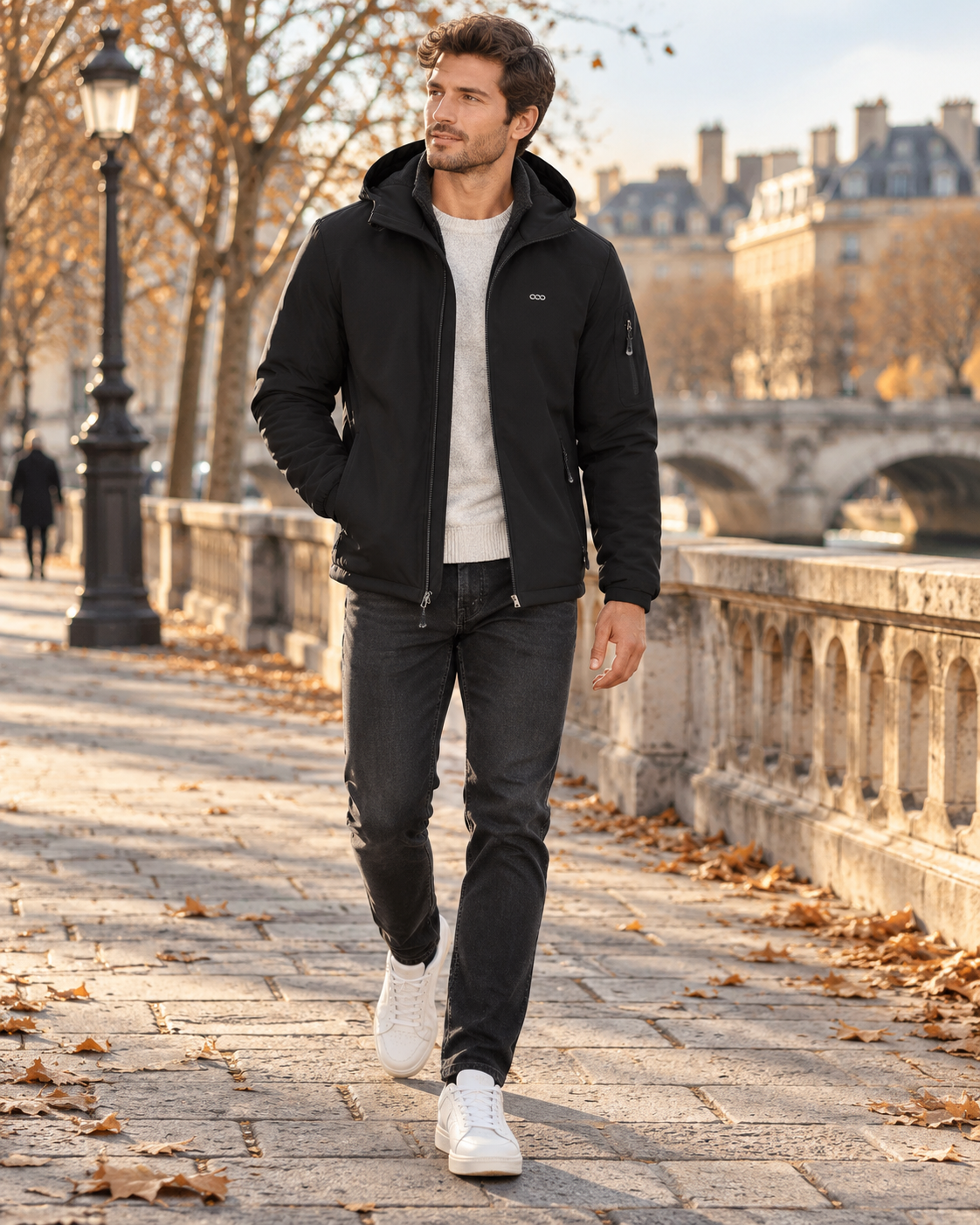 Rachel Men's Waterproof Softshell Jacket – Fleece-Lined Interior, With Hood & 5 Handy Pockets