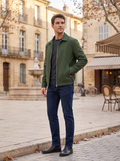 Caitlin Men's Lightweight Zip Jacket – Laydown Collar, 3 Pockets & Elastic Hem