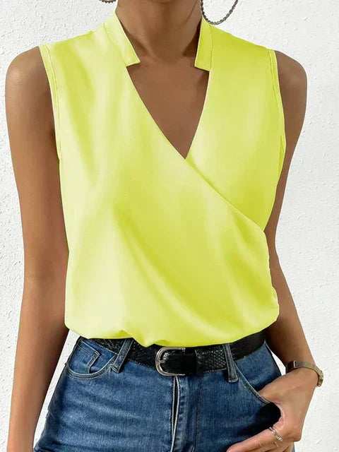 Serena Women's V-Neck Tank Top – Soft Lightweight Sleeveless Top with Comfortable Fit