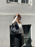 Bianca Braided Handbag for Women – Chic Vegan-Leather Design with Spacious Interior and Zip Fastening