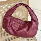 Bianca Braided Handbag for Women – Chic Vegan-Leather Design with Spacious Interior and Zip Fastening