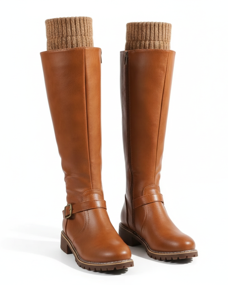 Leonie Women's Leather Boots – Comfortable Everyday Boots with Timeless Style
