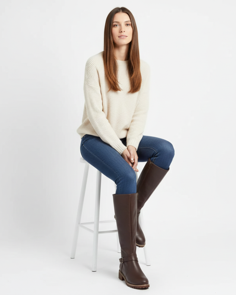 Leonie Women's Leather Boots – Comfortable Everyday Boots with Timeless Style