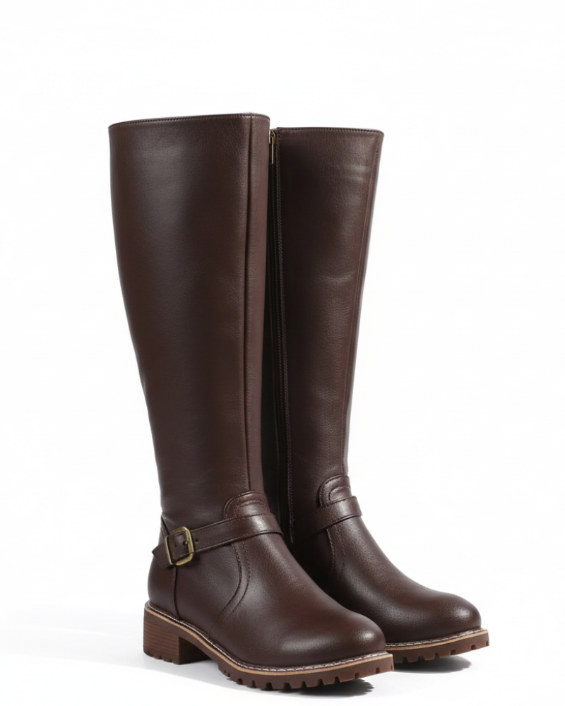 Nyla Women’s Leather Boots – Elegant Supportive Boots with Comfortable All-Season Fit