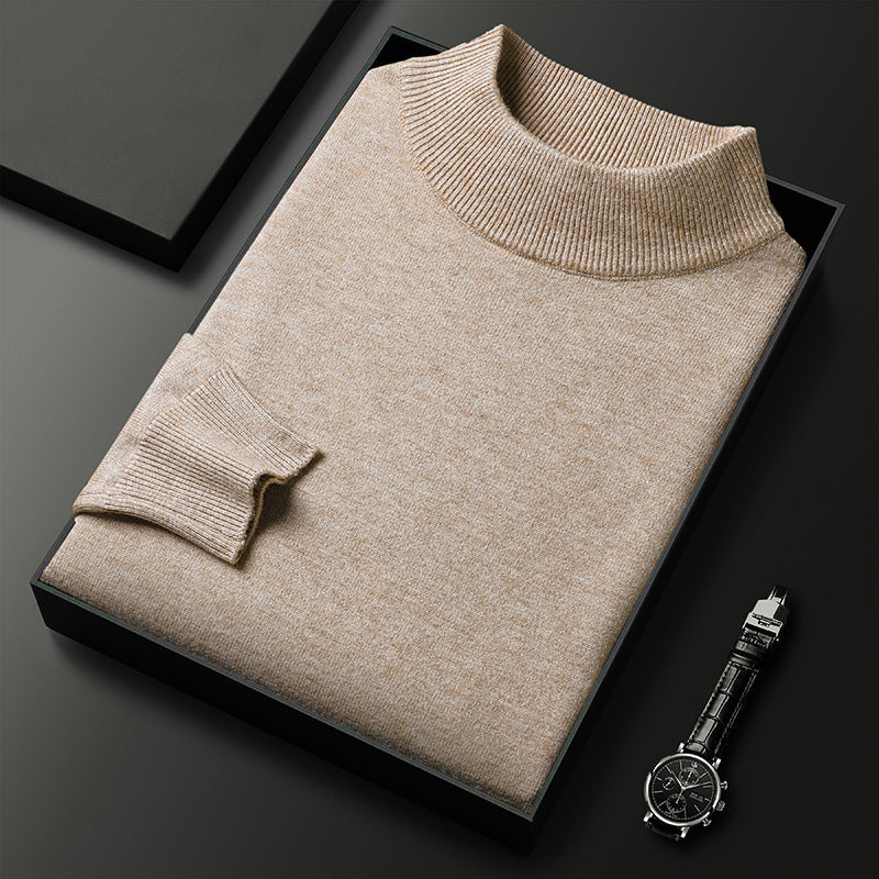 Landon Men's Half-Zip Knit Sweater – Warm Soft Pullover with Mock Neck & Modern Fit