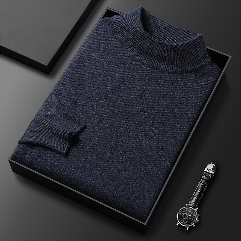 Landon Men's Half-Zip Knit Sweater – Warm Soft Pullover with Mock Neck & Modern Fit